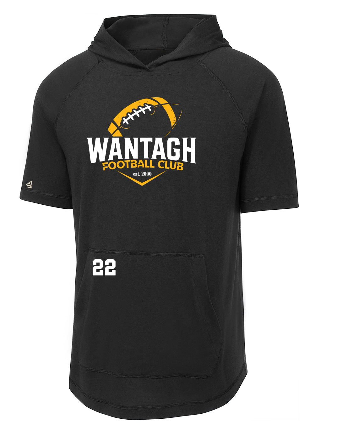 Wantagh Football Club Triblend shortsleeve hoodie
