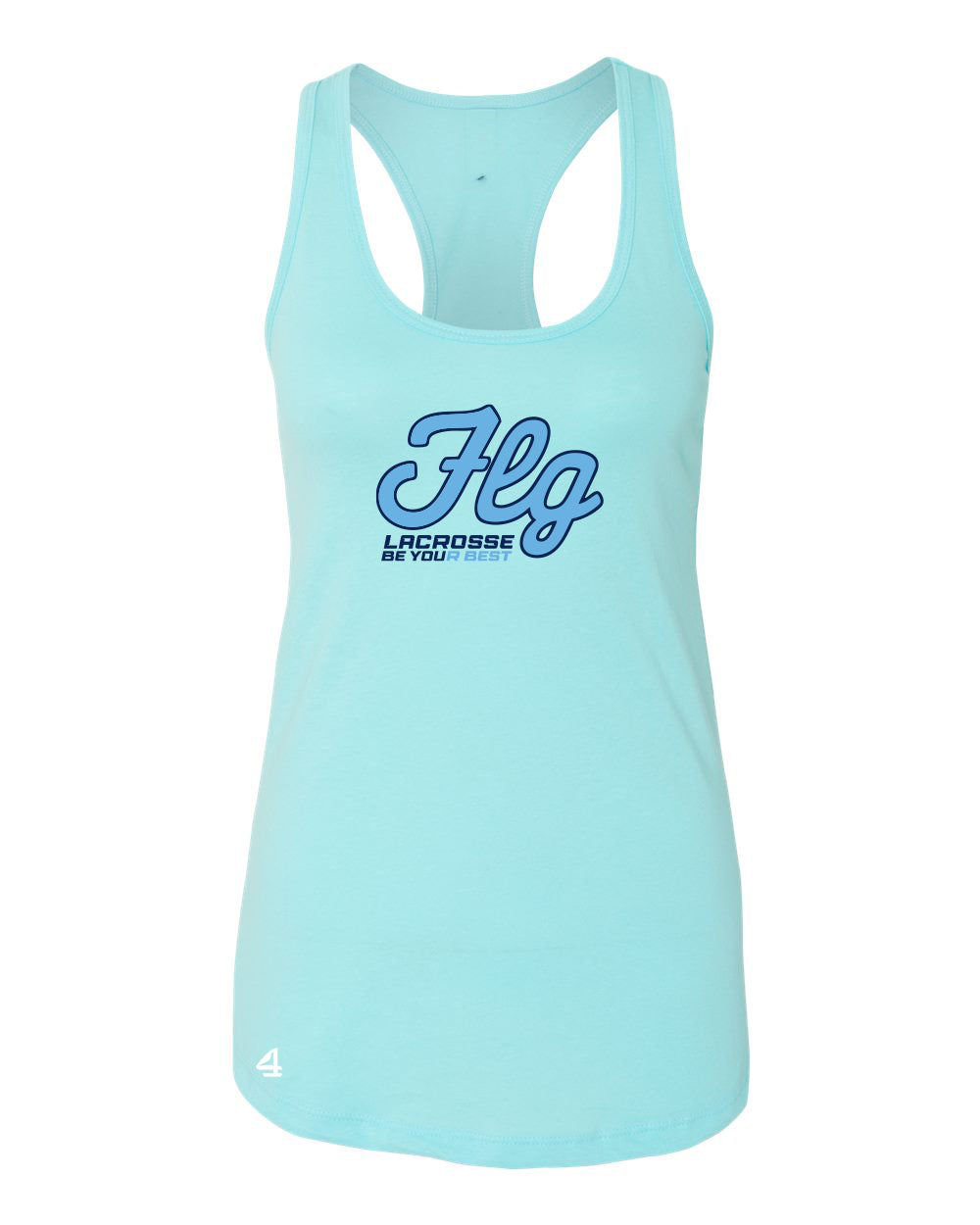 FLG Lacrosse script ladies Racerback Tank