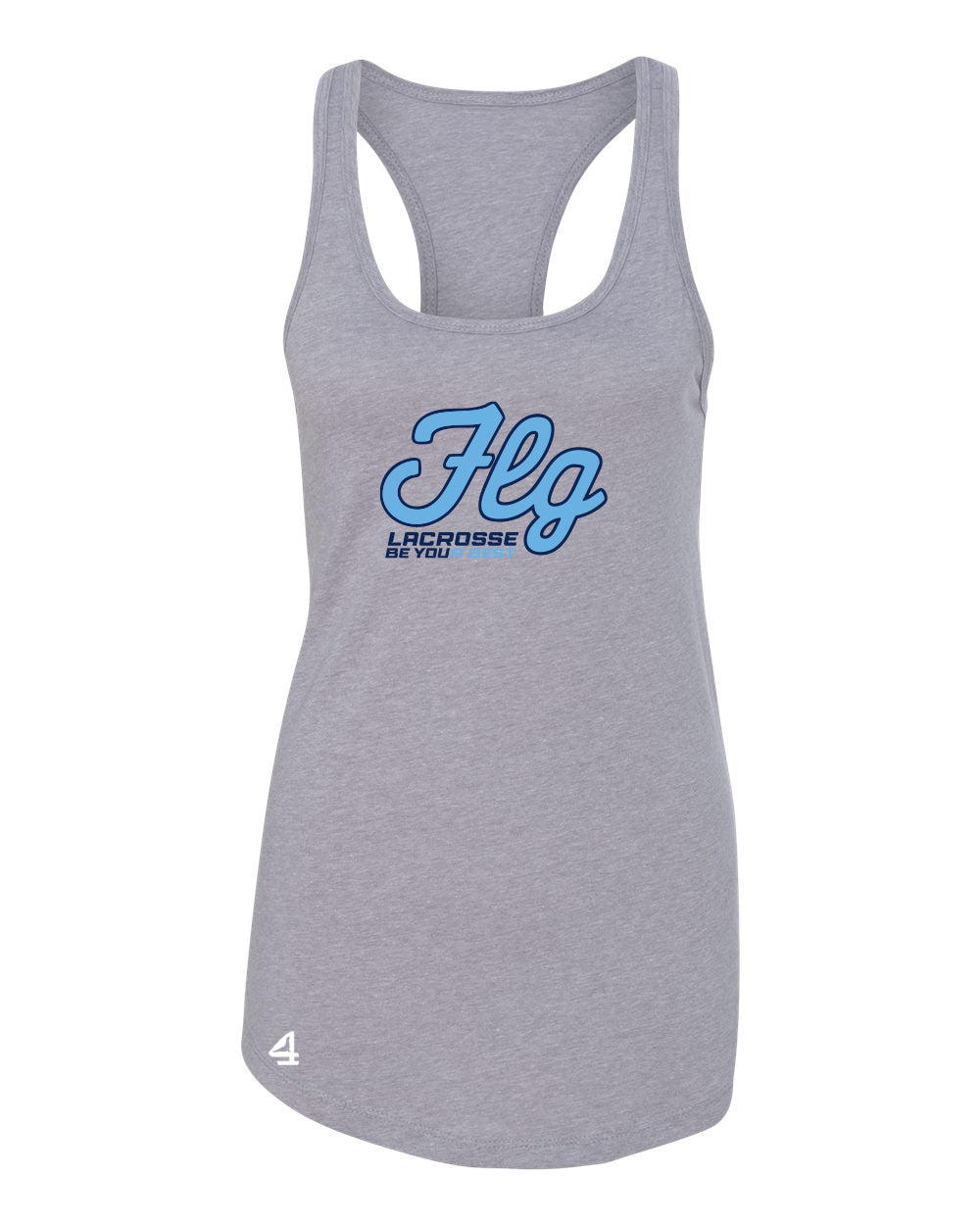 FLG Lacrosse script ladies Racerback Tank