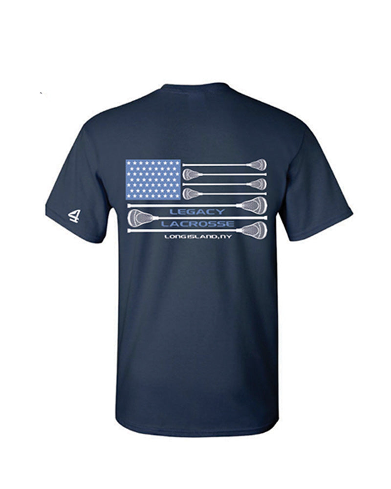 LI Legacy Lax Flag Tee