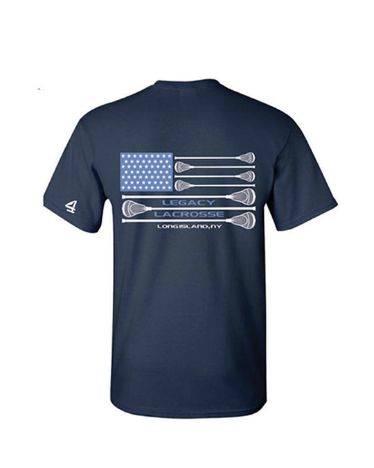LI Legacy Lax Flag Tee