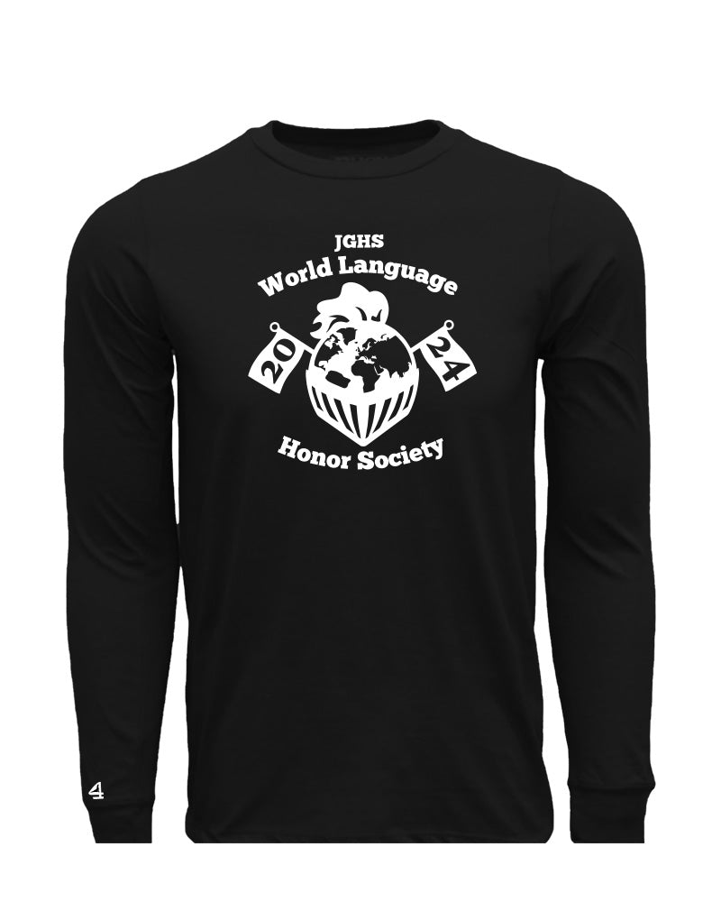 JGHS Scholarly Long Sleeve Full Chest Cotton Tee