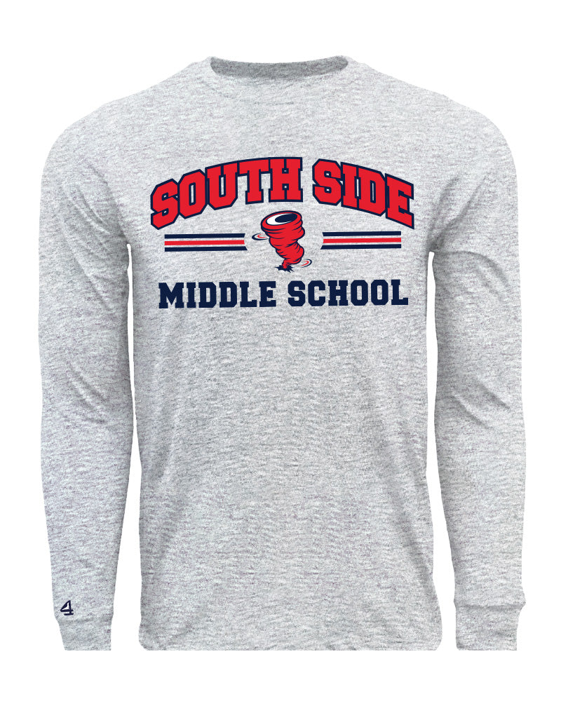 SSMS's Faculty has Team Spirit Long Sleeve Grey Cotton Tee