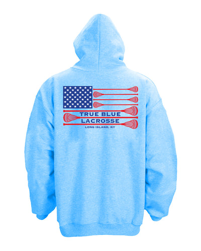 TRUE BLUE Lacrosse Patriotic Hoodie