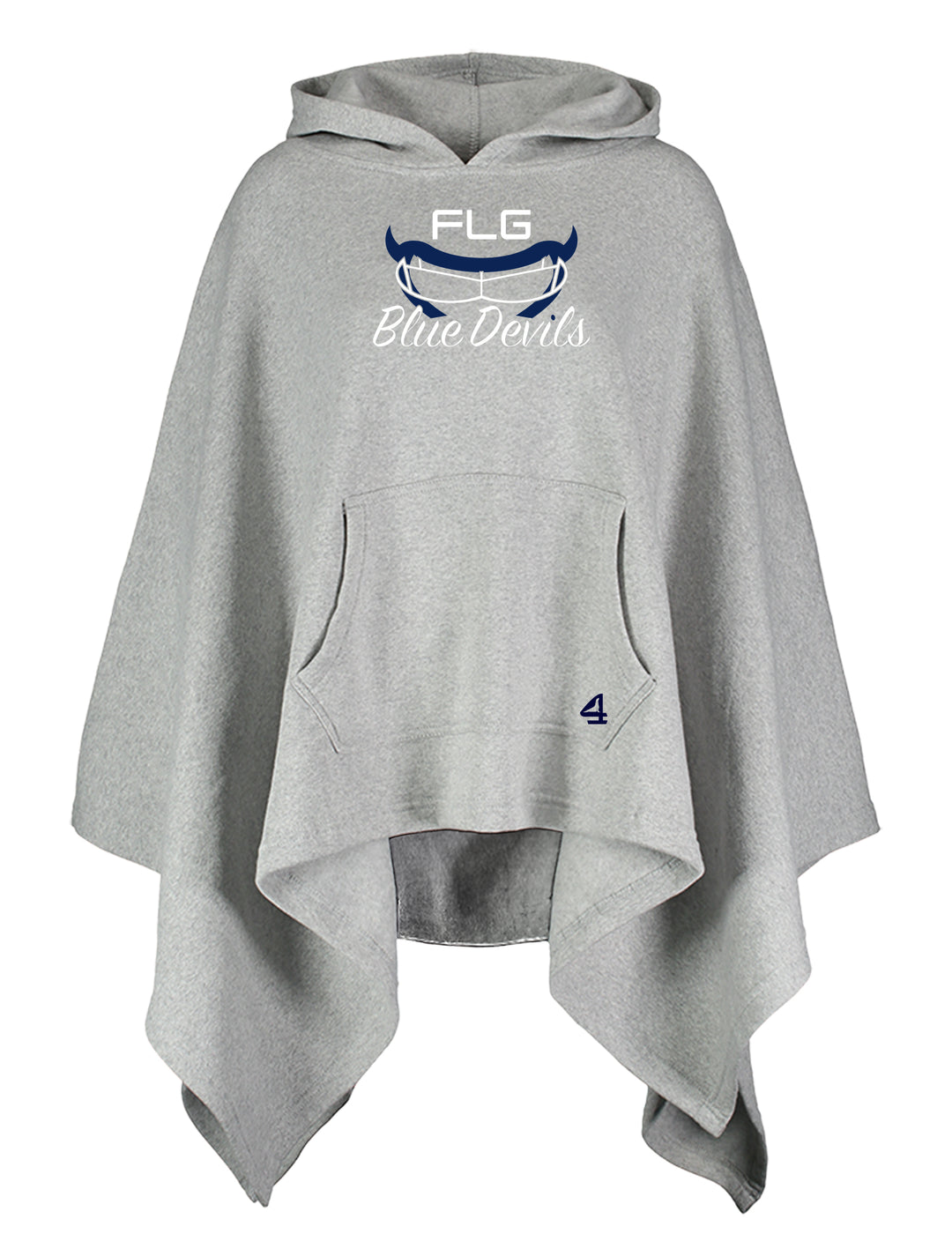 FLG LACROSSE BLUE DEVILS Poncho