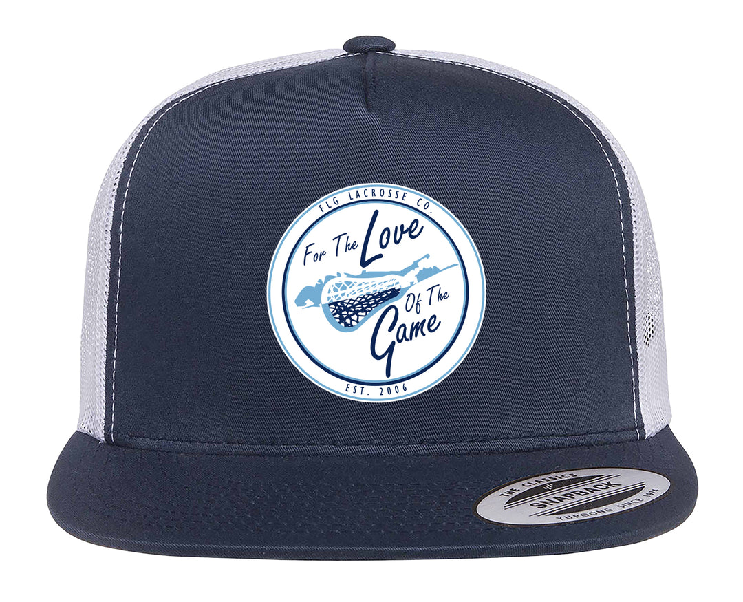 FLG Lacrosse Shield Embroidered Trucker Hat