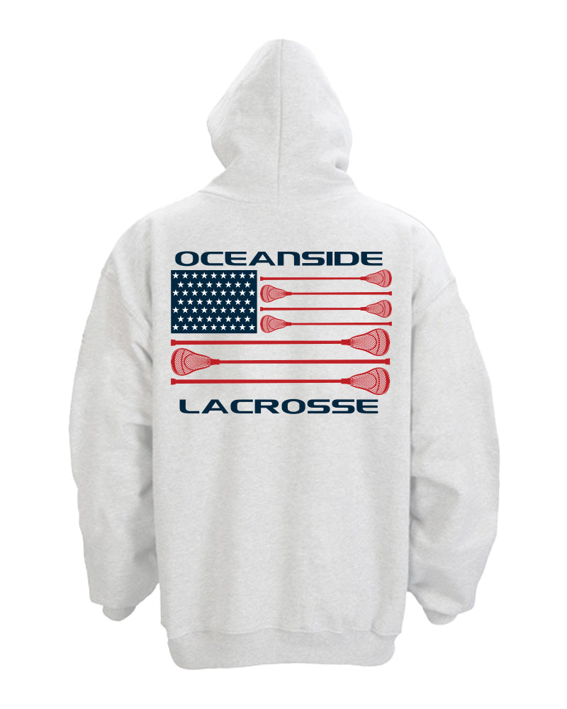 Oceanside Lacrosse Game Day Flag Hoodie