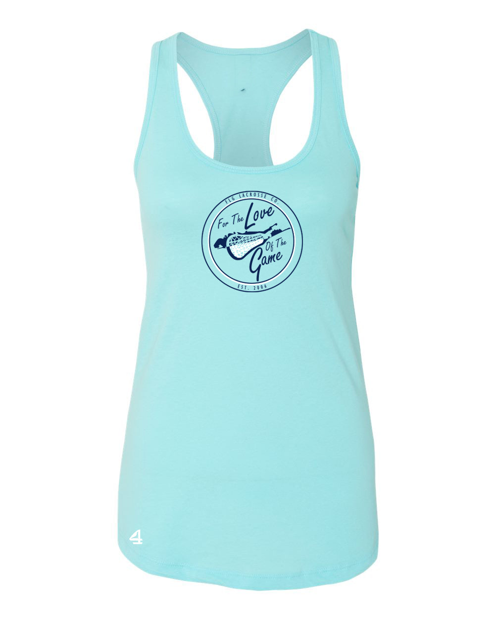 FLG Lacrosse shield ladies Racerback Tank