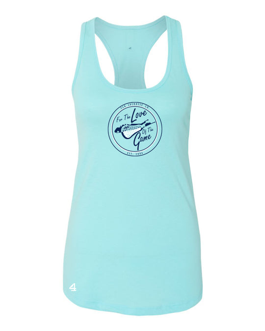 FLG Lacrosse shield ladies Racerback Tank