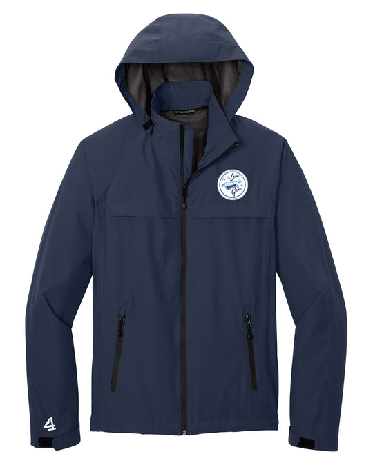 FLG Lacrosse Shield Embroidered Waterproof Jacket