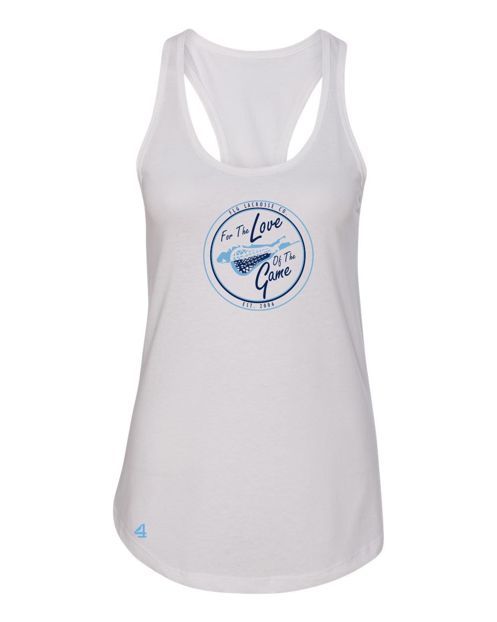 FLG Lacrosse shield ladies Racerback Tank