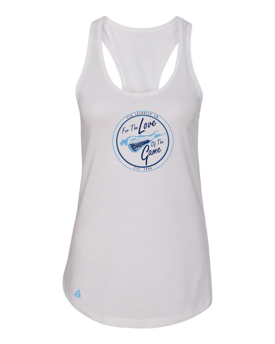 FLG Lacrosse shield ladies Racerback Tank