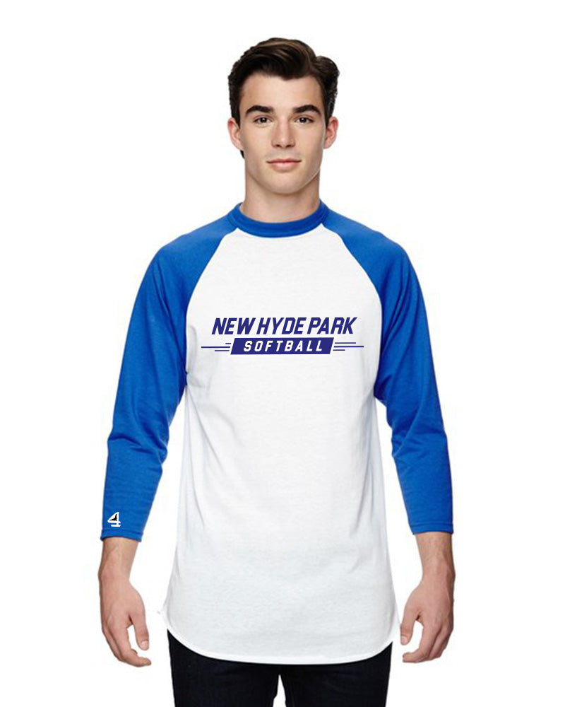 NHP Softball Diamond 3/4-Sleeve Baseball Jersey