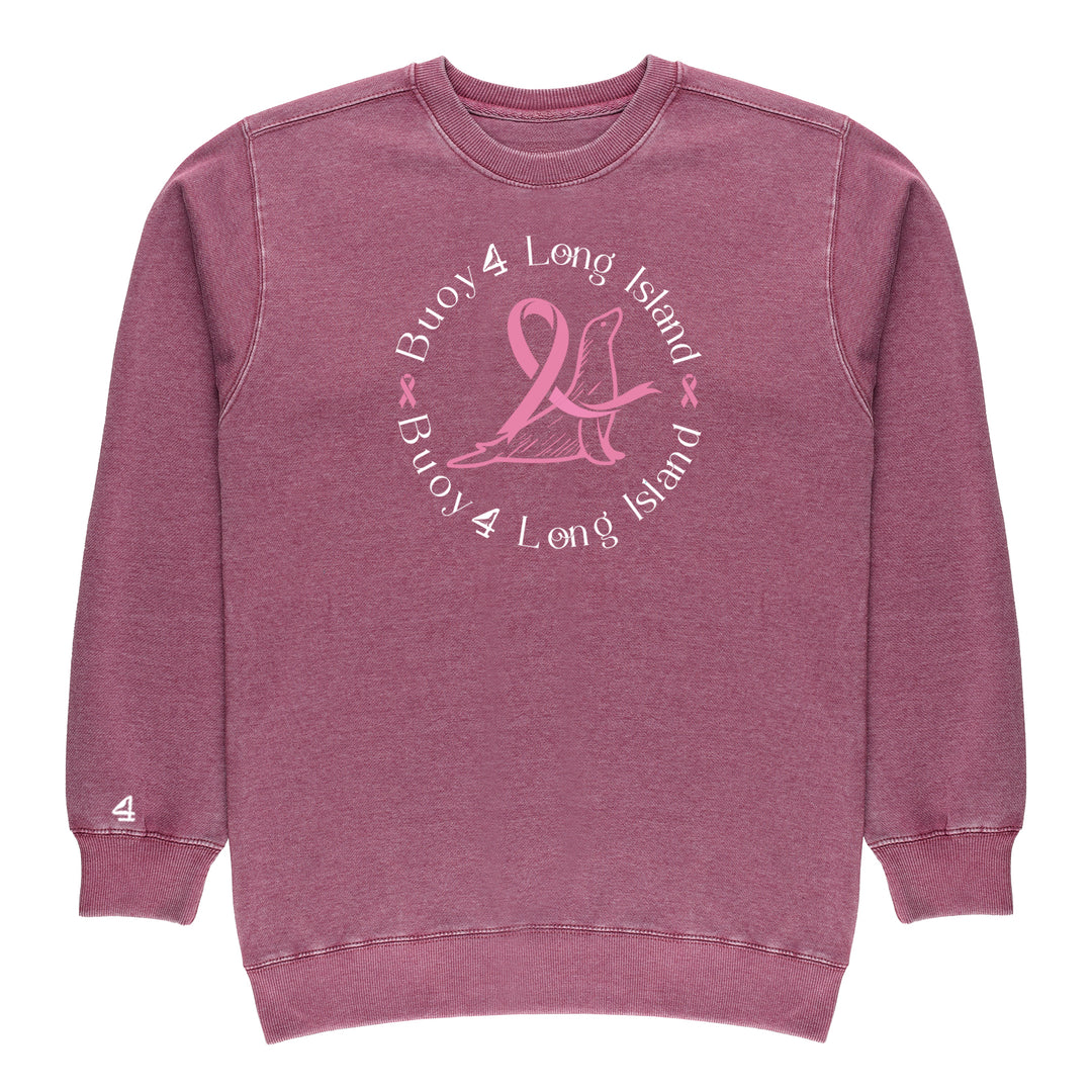 Buoy 4 Breast Cancer Awareness Vintage Crewneck