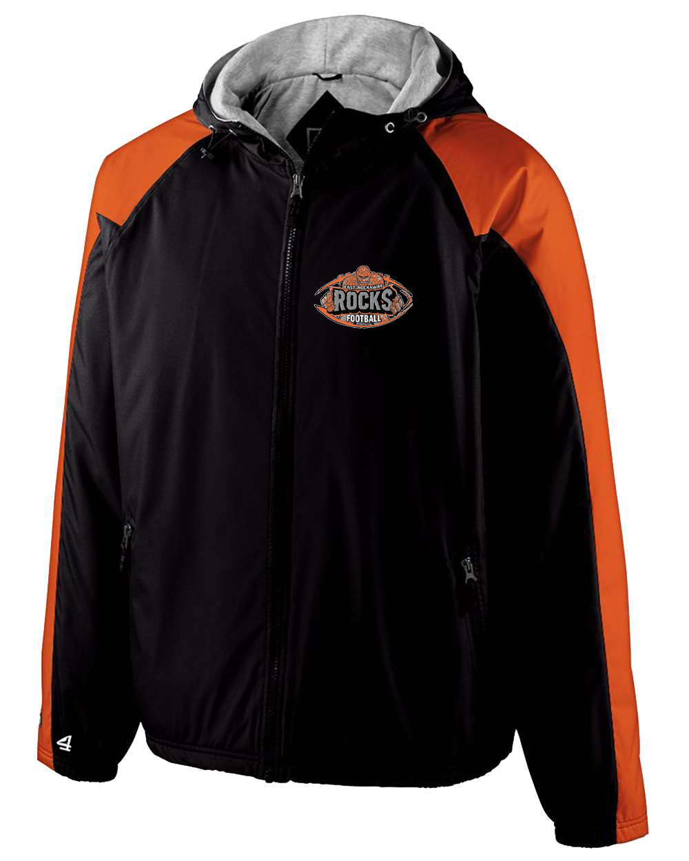 East Rockaway Football Embroidered fleece lined Hooded Jacket