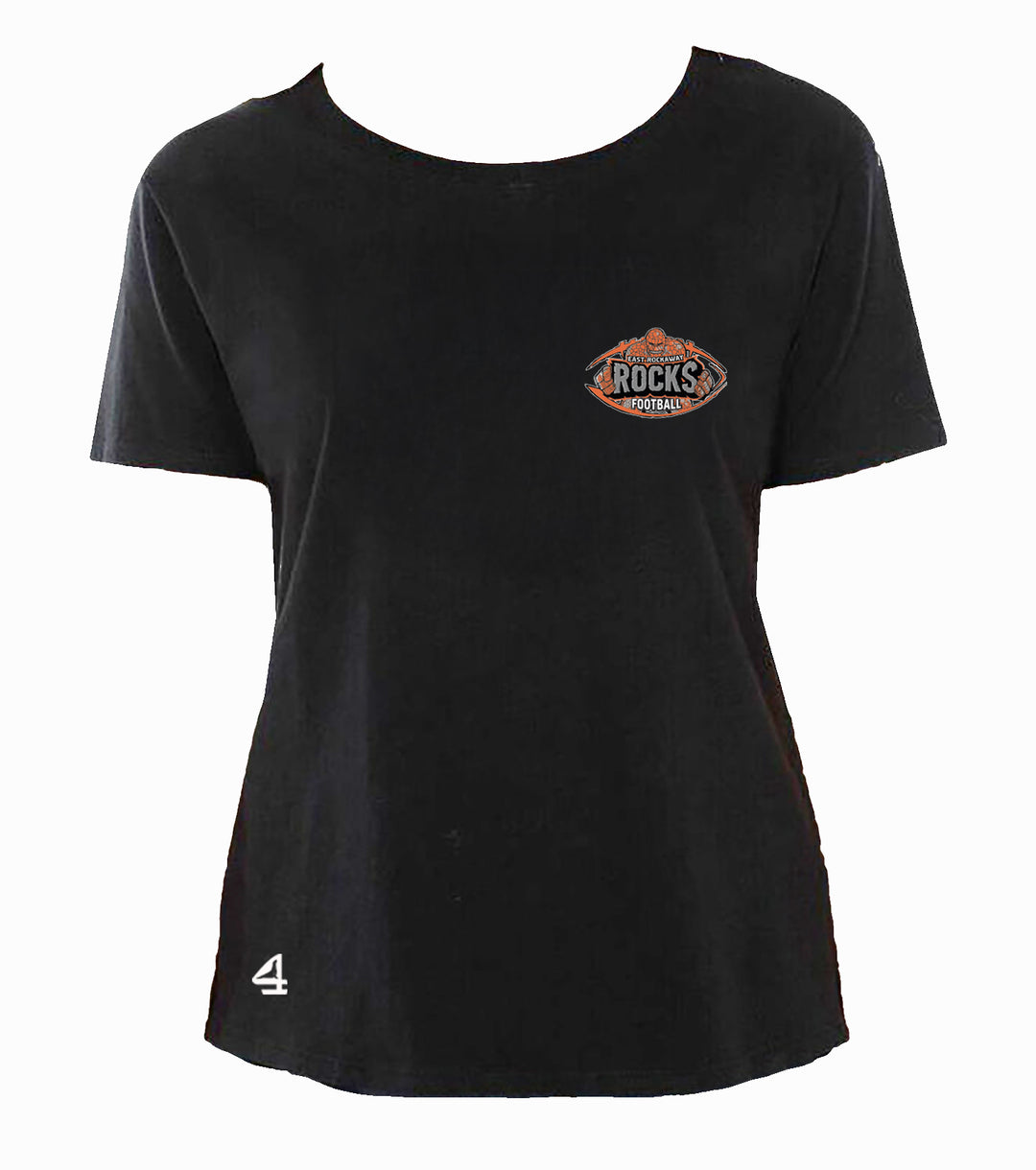 East Rockaway Football Ladies Boxy High Low t-shirt
