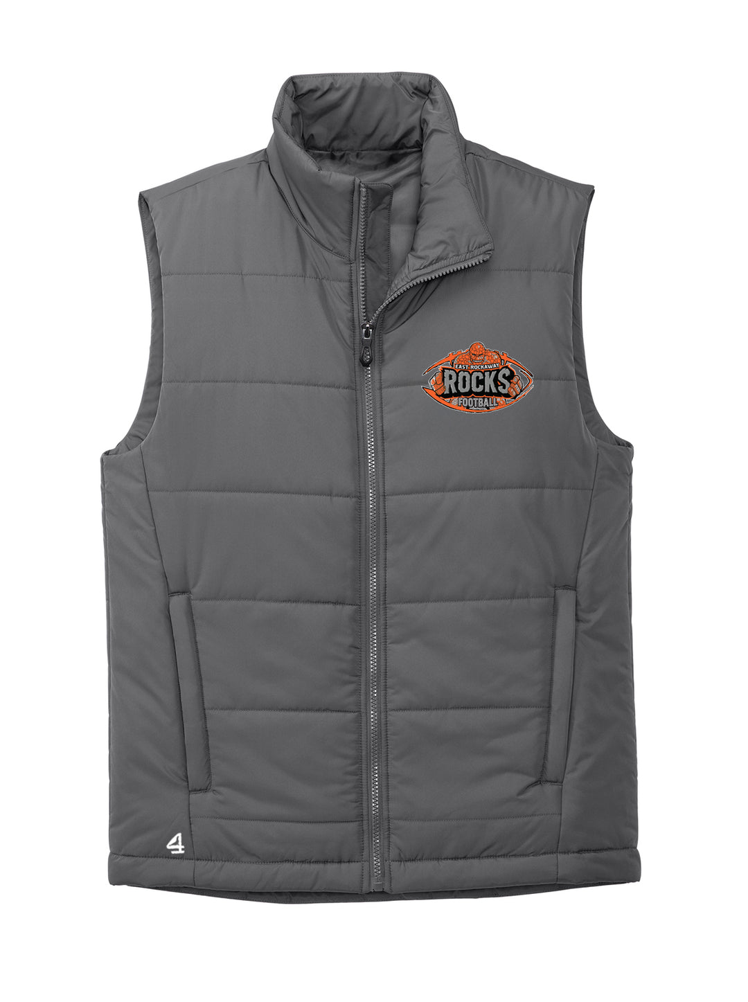 East Rockaway Football Puffer Vest Jacket