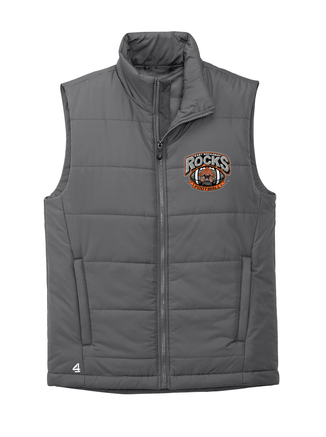 East Rockaway Football Puffer Vest Jacket