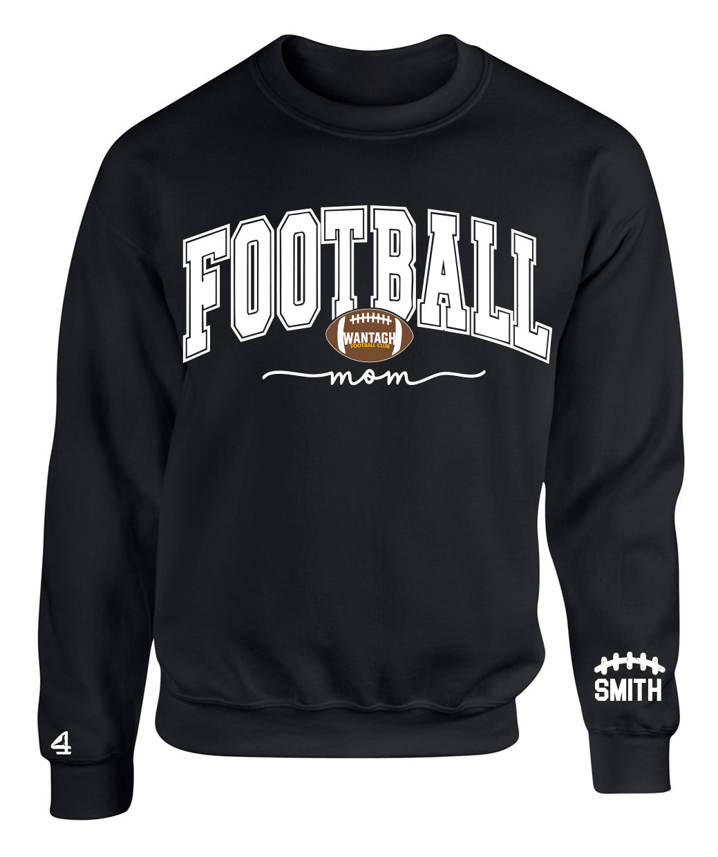 Wantagh Football Club Football Mom Crewneck sweatshirt
