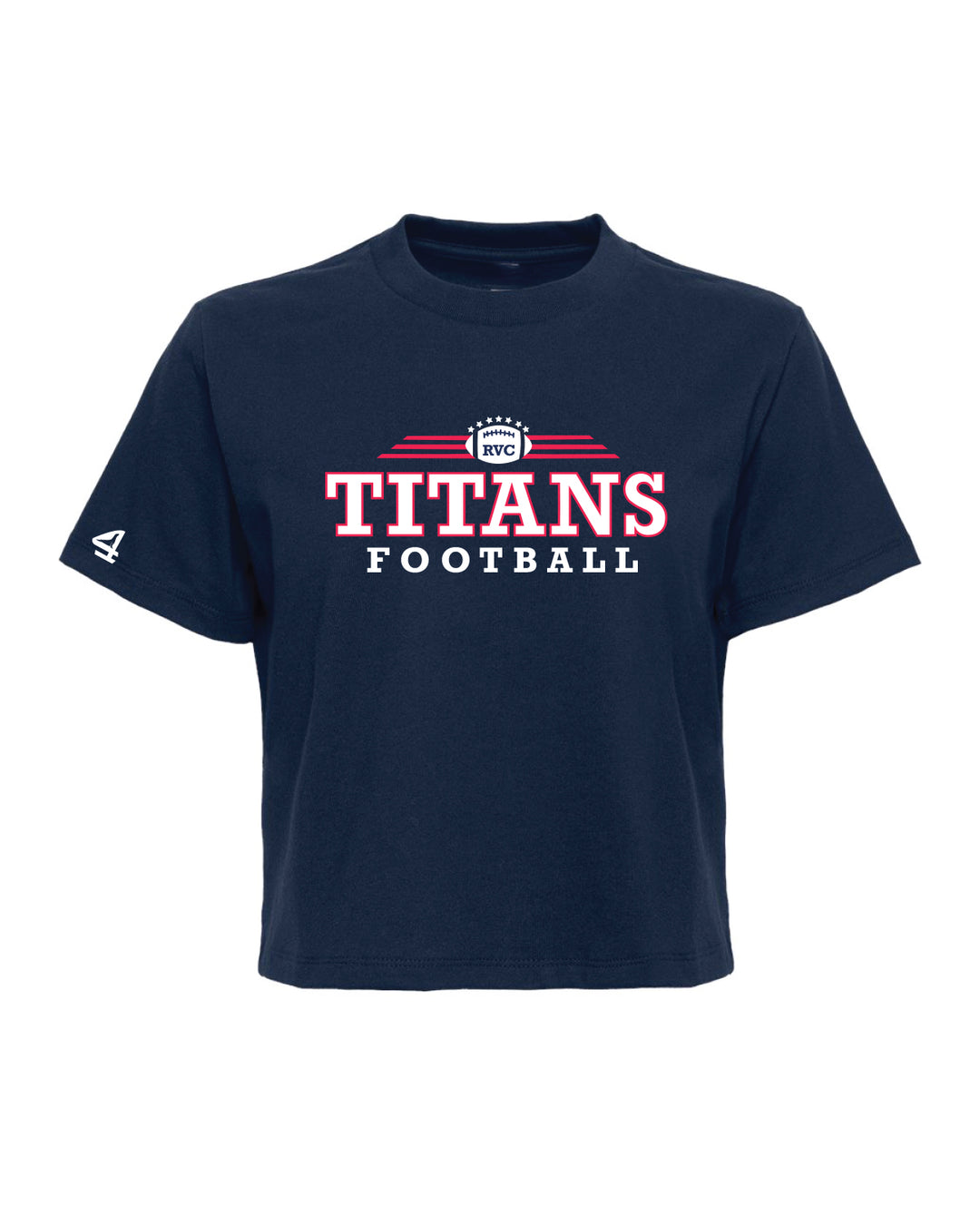 Titans Football Womens Boxy short sleeve T Shirt