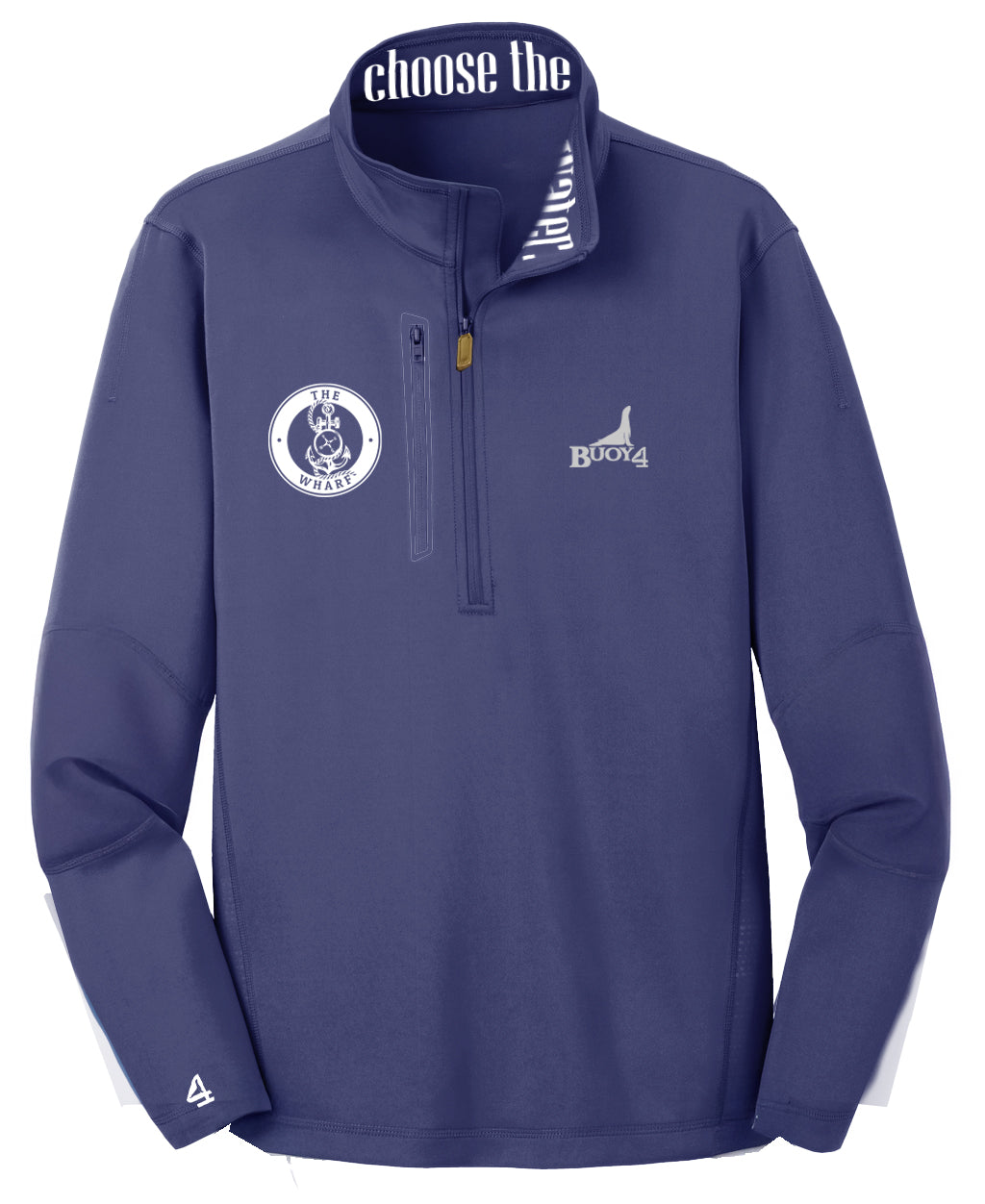 The Wharf Embroidered 1/4 zips