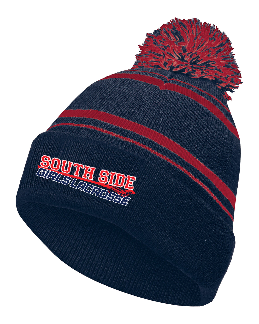 South Side Cyclones Pom Pom hat