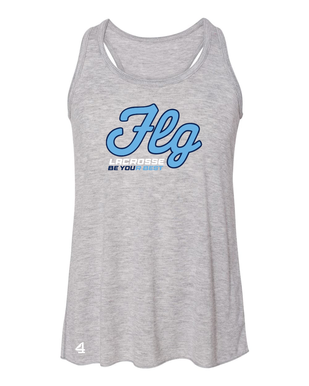 FLG Lacrosse Script Youth Flow Racerback Tank