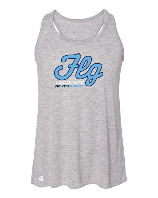 FLG Lacrosse Script Youth Flow Racerback Tank