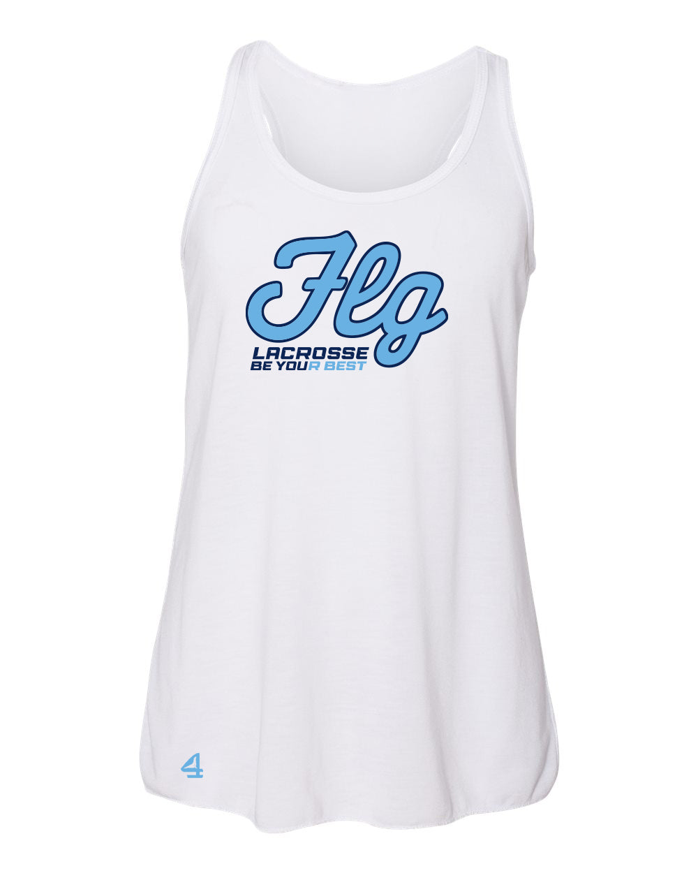 FLG Lacrosse Script Youth Flow Racerback Tank