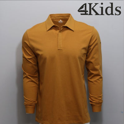 Youth Button Cuff Long Sleeve Polo