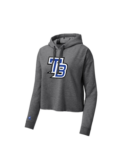 True Blue Lax Girl's Cropped Hoodie