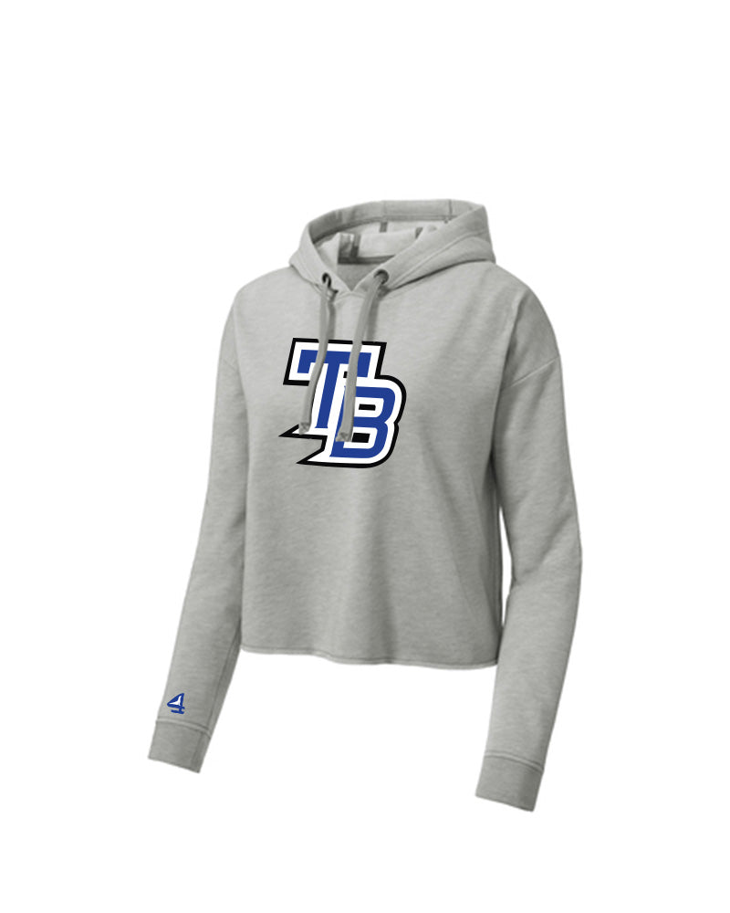 True Blue Lax Girl's Cropped Hoodie