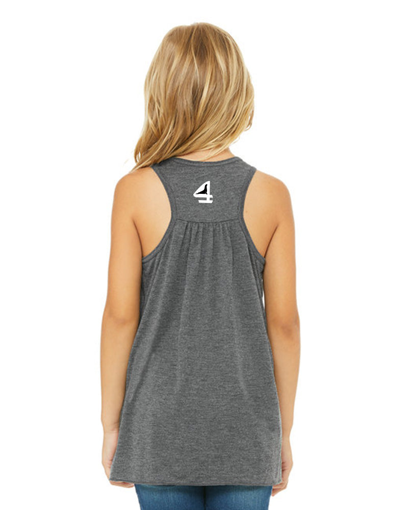 True Blue Logo Girl's Youth Racerback Tank