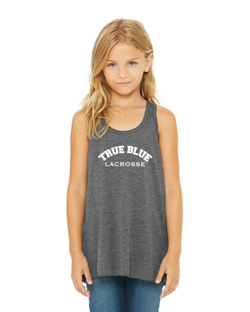 True Blue Logo Girl's Youth Racerback Tank