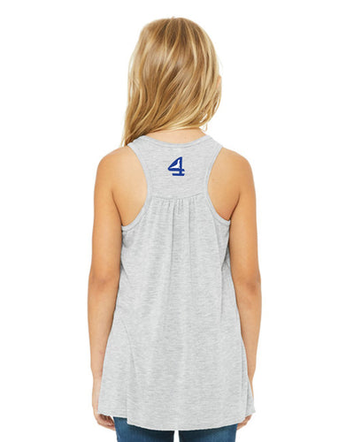 True Blue Logo Girl's Youth Racerback Tank