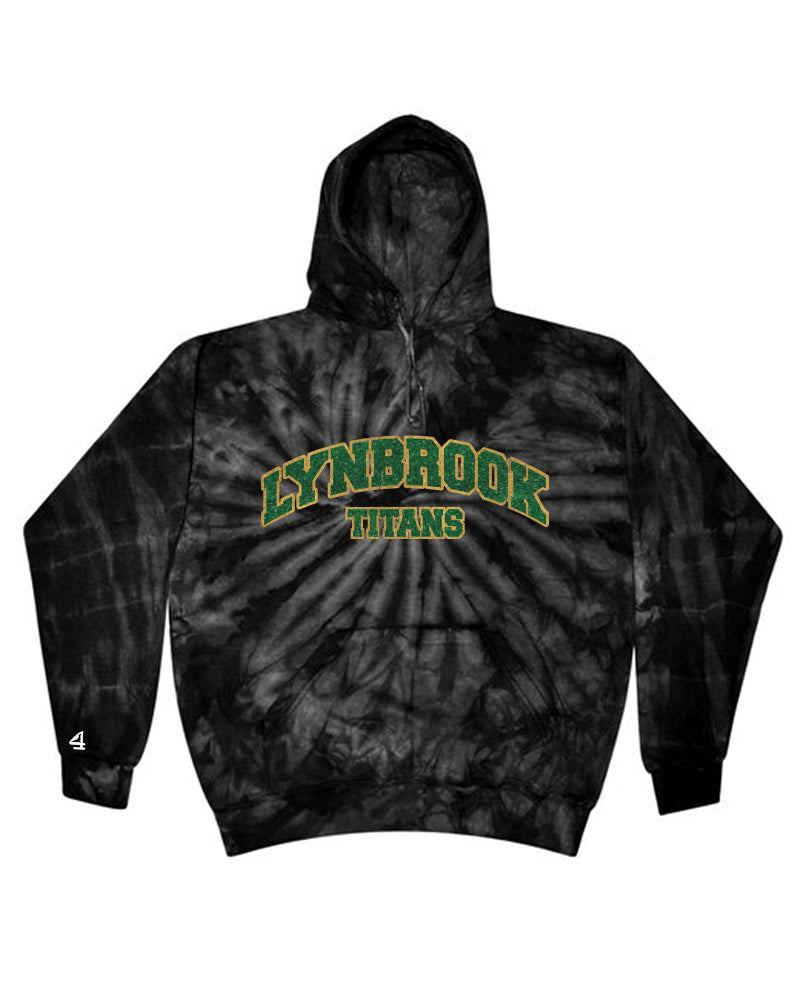 Lynbrook TITANS Glittered Girl's Tie-Dye  Hoodie-ADULT SIZES