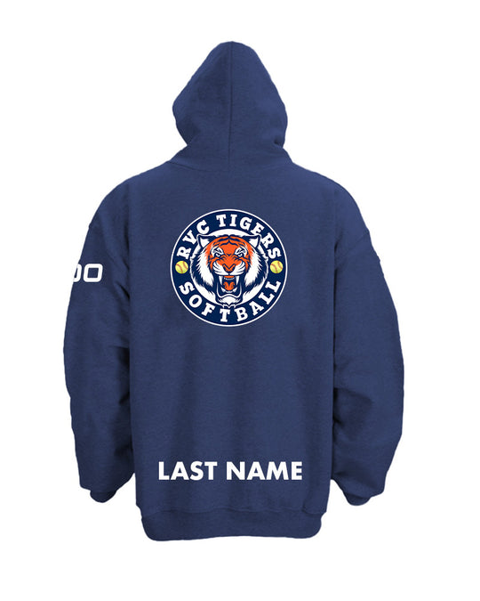 RVC Tigers Softball Hoodie (Front & Back)