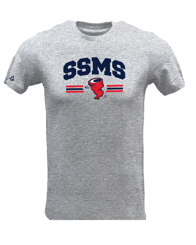 SSMS's Faculty has Team Spirit Short Sleeve Grey Cotton Tee