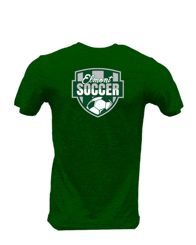 Elmont Girl's Soccer Corner Kick Short Sleeve Cotton Tee