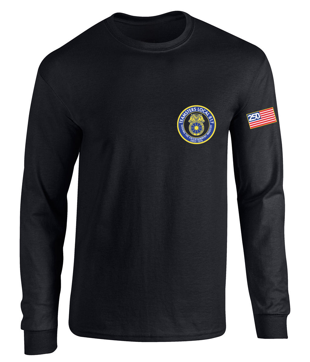 THEATRICAL TEAMSTERS CIRCLE LOGO LONG SLEEVE TEE