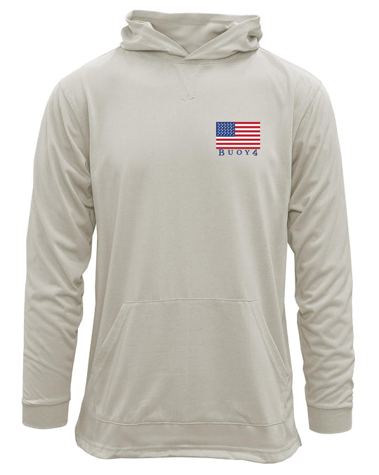 Buoy 4 flag MENS UPF 15+ SPUNSOFT TECH HOODIE
