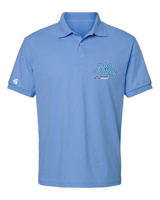 FLG Lacrosse Script Embroidered Polo