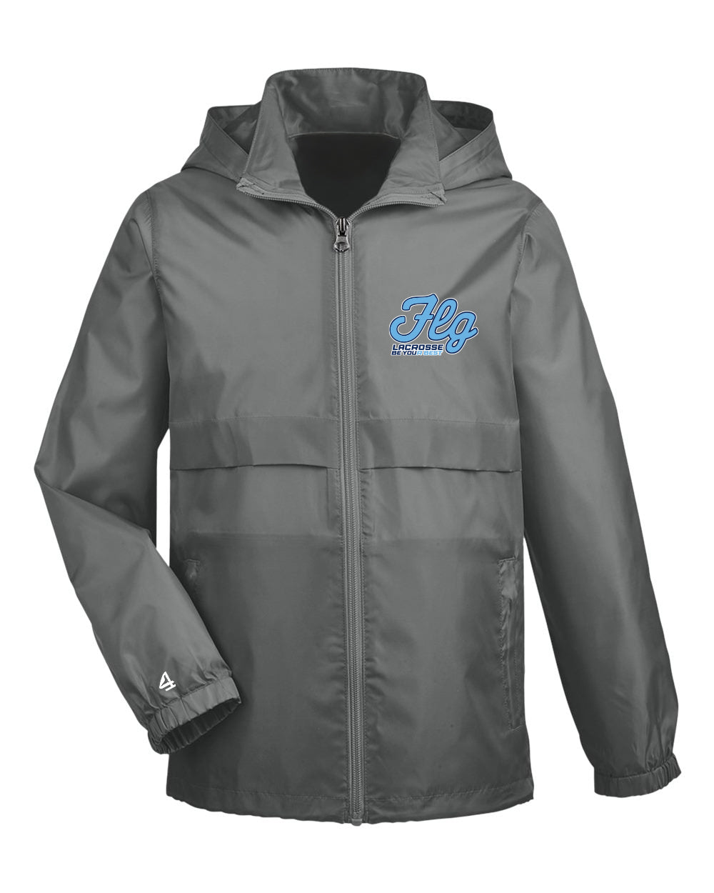 FLG Lacrosse Script embroidered waterproof lightweight jacket
