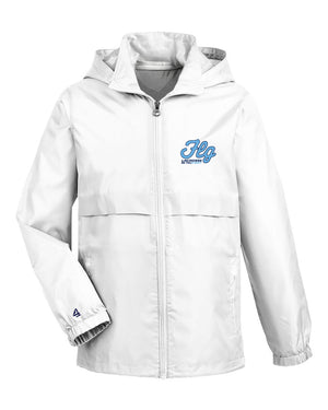 FLG Lacrosse Script embroidered waterproof lightweight jacket
