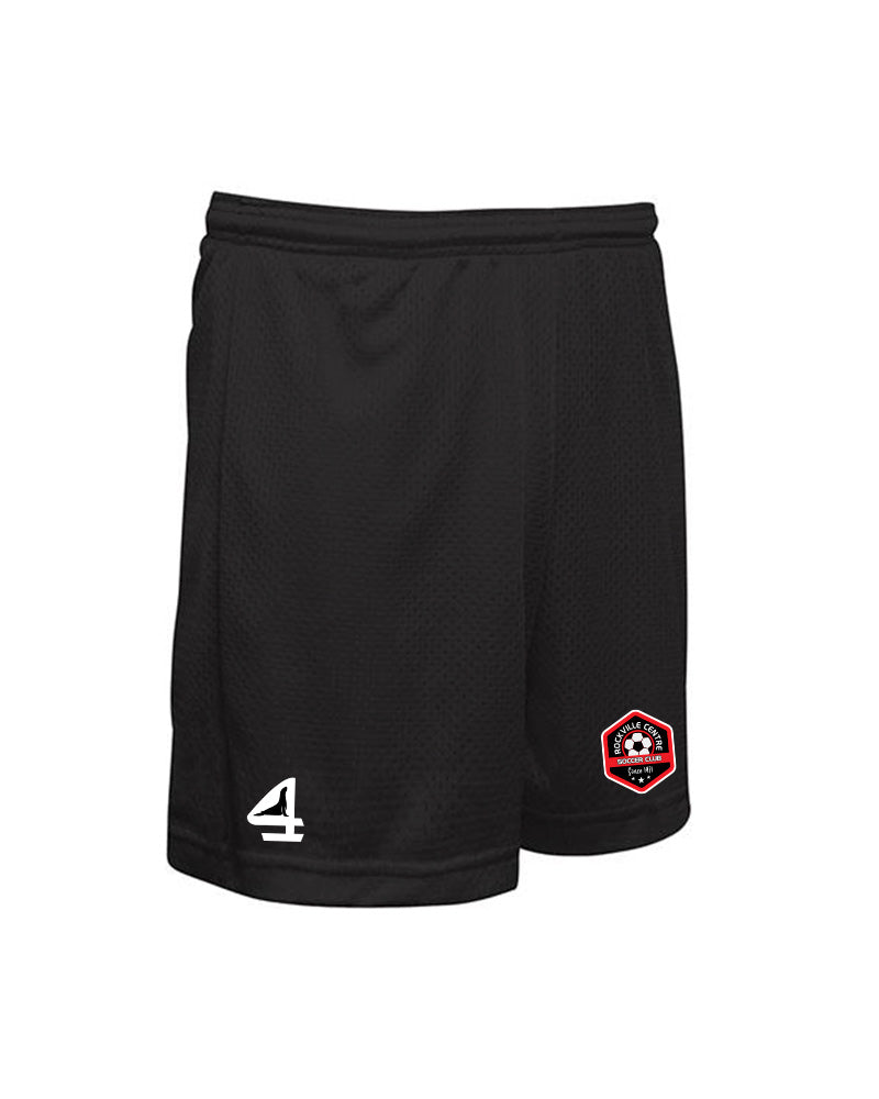 RVC Soccer Club Black 7" YOUTH Mesh shorts w/pockets