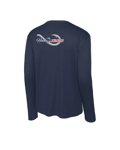 Hooks for Heroes Dri-fit Poly Long Sleeve Hooks Tee