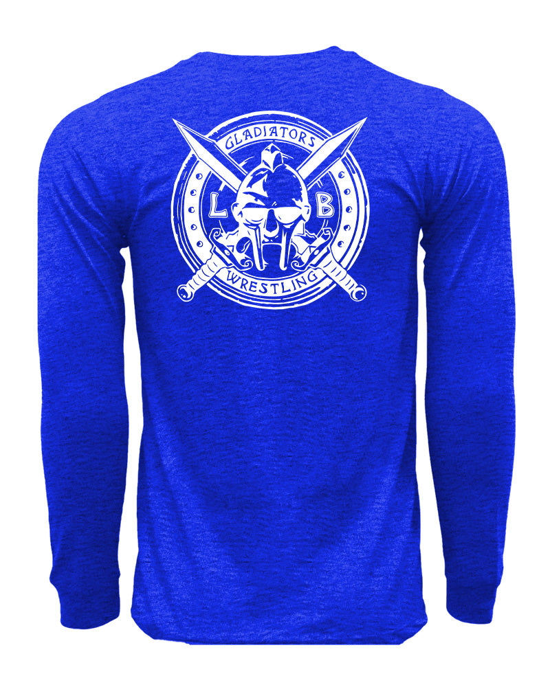 LB Gladiators Wrestling  Long Sleeve Cotton Tee