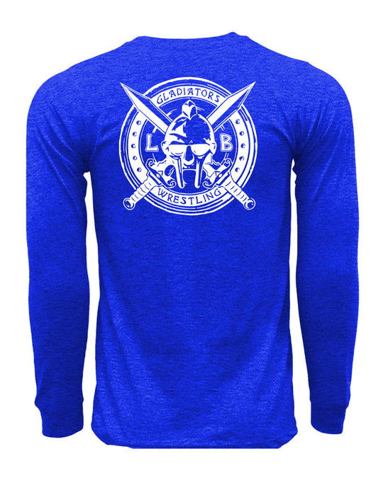 LB Gladiators Wrestling  Long Sleeve Cotton Tee