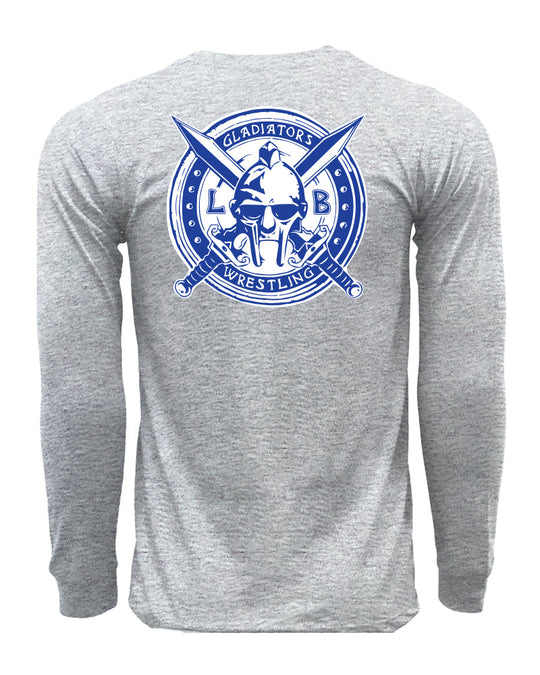 LB Gladiators Wrestling  Long Sleeve Cotton Tee