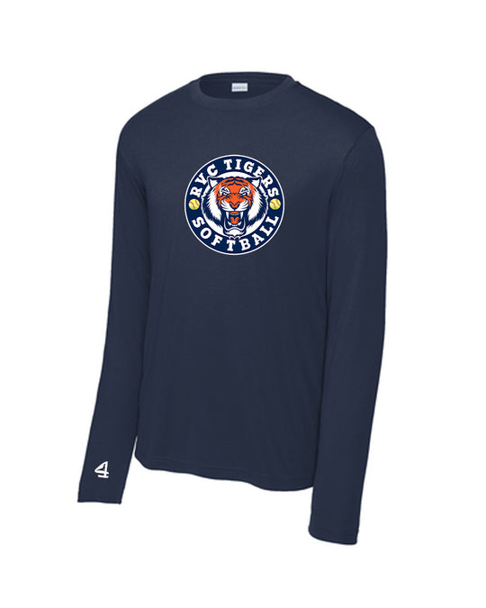 RVC Tigers Softball Long Sleeve Performance Tee